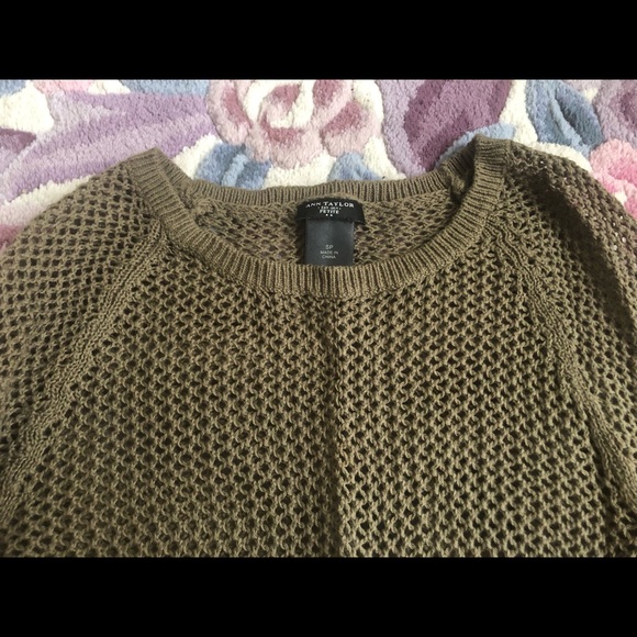 Ann Taylor Olive Knit Sweater - Picture 5 of 6